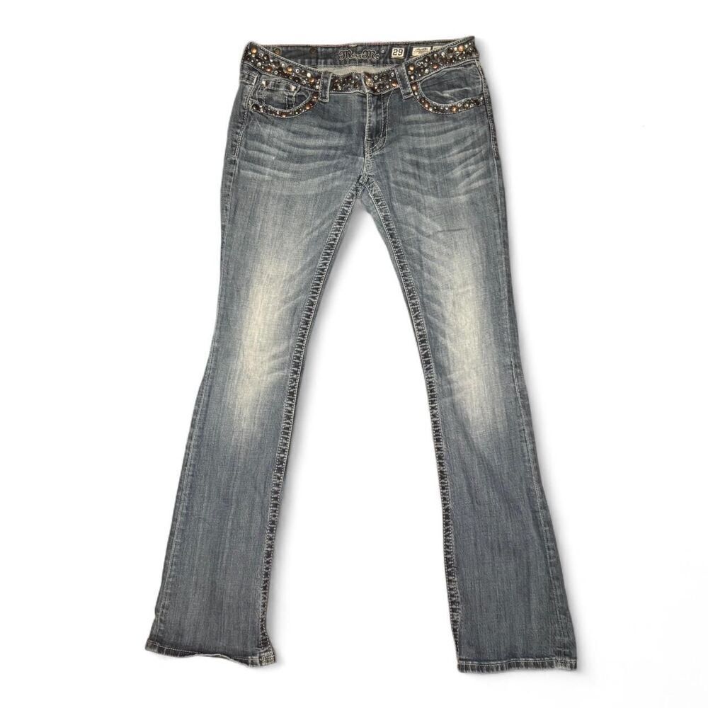 Miss Me Jeans Women’s Size 29 Bootcut JW4288B31 Bling Studded Flap Pockets